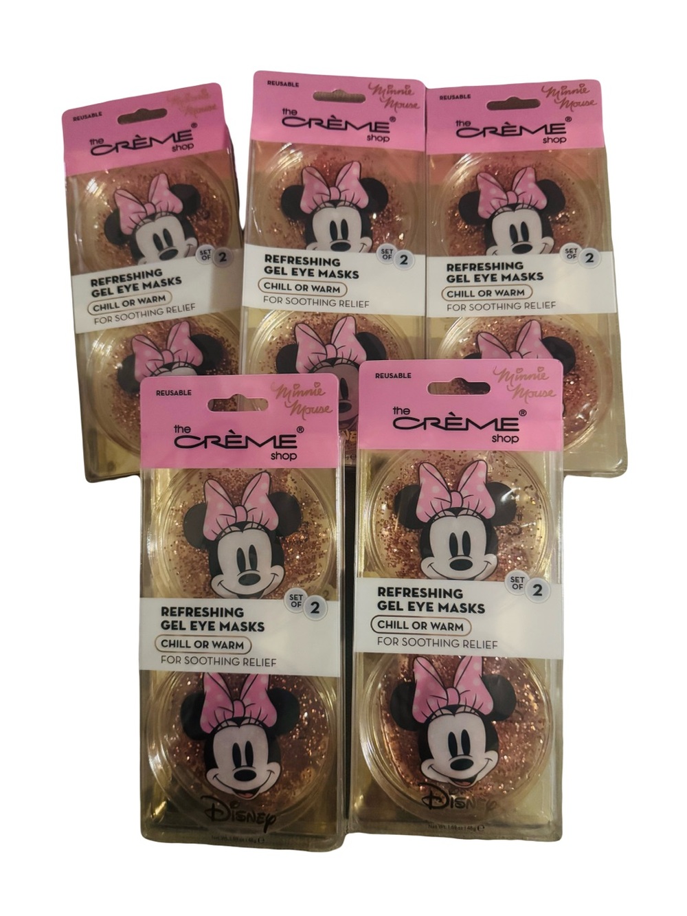The Crème Shop Disney Minnie Mouse Refreshing Gel Eye Mask Bundle